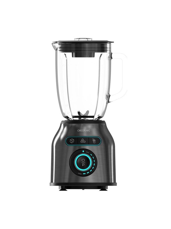  Cecotec Power Black Titanium 2200MAX Μπλέντερ με Γυάλινη Κανάτα 1.75 lt 2200W Μαύρο 04393