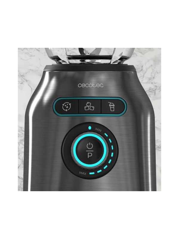  Cecotec Power Black Titanium 2200MAX Μπλέντερ με Γυάλινη Κανάτα 1.75 lt 2200W Μαύρο 04393