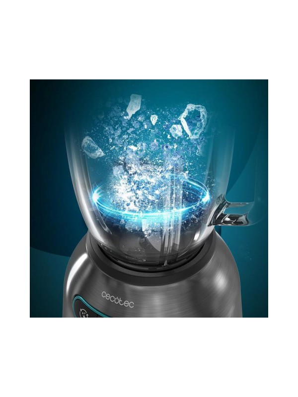  Cecotec Power Black Titanium 2200MAX Μπλέντερ με Γυάλινη Κανάτα 1.75 lt 2200W Μαύρο 04393