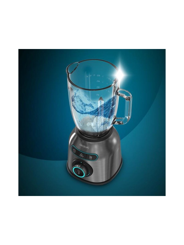  Cecotec Power Black Titanium 2200MAX Μπλέντερ με Γυάλινη Κανάτα 1.75 lt 2200W Μαύρο 04393