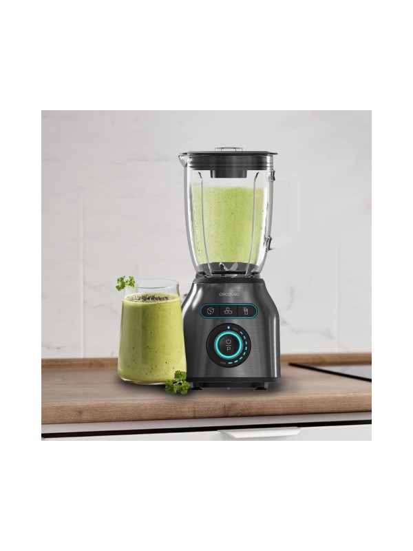  Cecotec Power Black Titanium 2200MAX Μπλέντερ με Γυάλινη Κανάτα 1.75 lt 2200W Μαύρο 04393