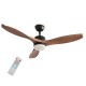 Life Ανεμιστήρας Οροφής VERANDA NATURE 132cm με Φως και Τηλεχειριστήριο Καφέ Κωδικός: 221-0520 