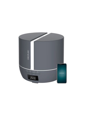  Cecotec Led Συσκευή Αρωματοθεραπείας PureAroma 550 Connected με Χρονοδιακόπτη Γκρι 500ml 05646 