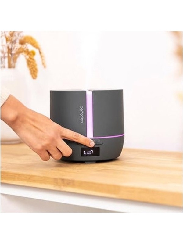  Cecotec Led Συσκευή Αρωματοθεραπείας PureAroma 550 Connected με Χρονοδιακόπτη Γκρι 500ml 05646 