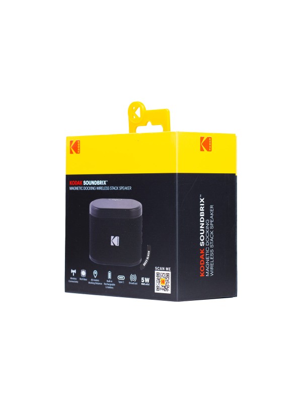 Kodak SOUNDBRIX Ηχείο Bluetooth 5W με Διάρκεια Μπαταρίας έως 5 ώρες Bass Black