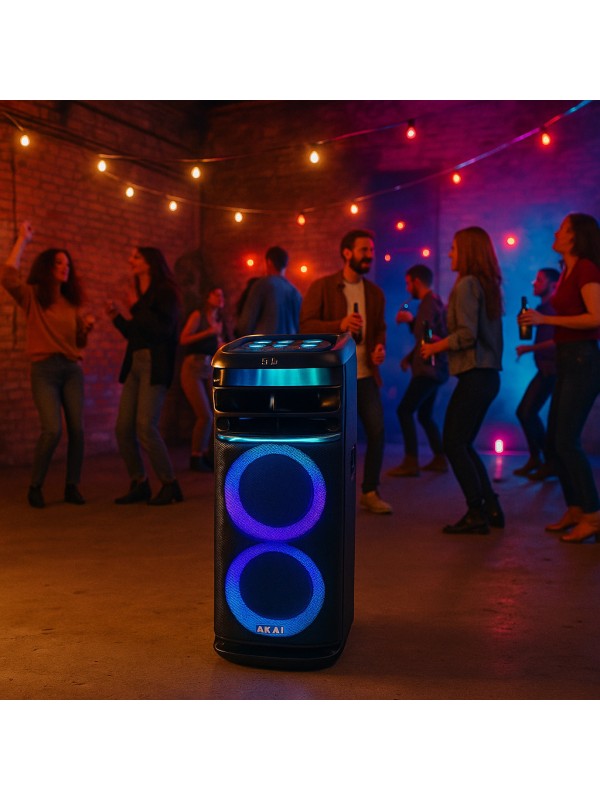 Akai Ηχείο Party Speaker 1200 σε Μαύρο Χρώμα