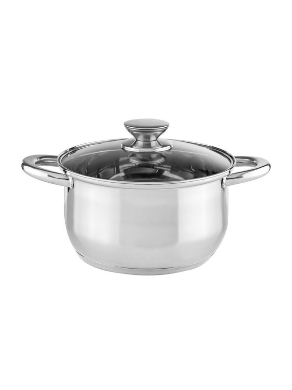 Muhler MR-1242 Σετ Μαγειρικά Σκεύη από Ανοξείδωτο Ατσάλι Ασημί 12τμχ