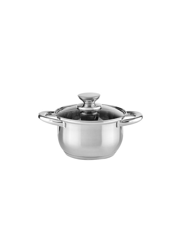 Muhler MR-1242 Σετ Μαγειρικά Σκεύη από Ανοξείδωτο Ατσάλι Ασημί 12τμχ