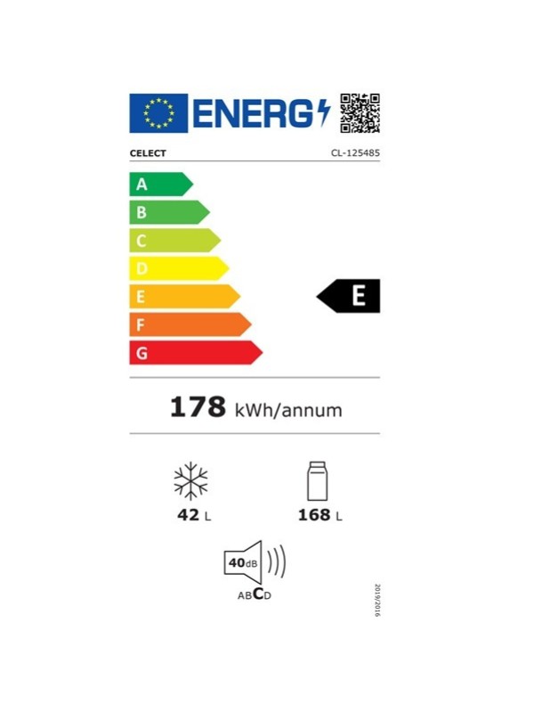 Celect CL 125485 Ψυγείο Δίπορτο 210lt Υ143xΠ55xΒ55εκ. Ασημί Celect CL 125485 Ψυγείο Δίπορτο 210lt Υ143xΠ55xΒ55εκ. Ασημί