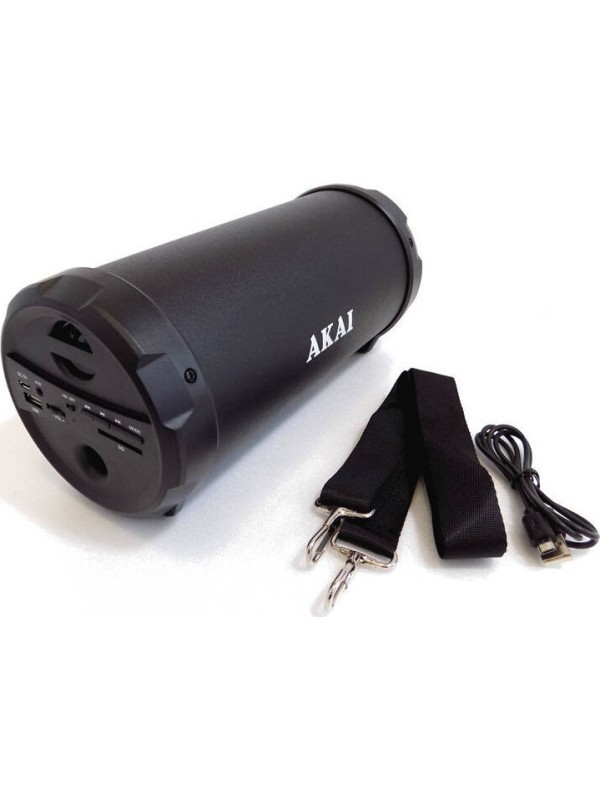 Akai ABTS-12C Ηχείο Bluetooth 10W με Ραδιόφωνο Μαύρο