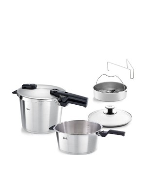  Fissler Premium Vitaquick Set Quattro Χύτρες Ταχύτητας 6lt + 3.5lt 