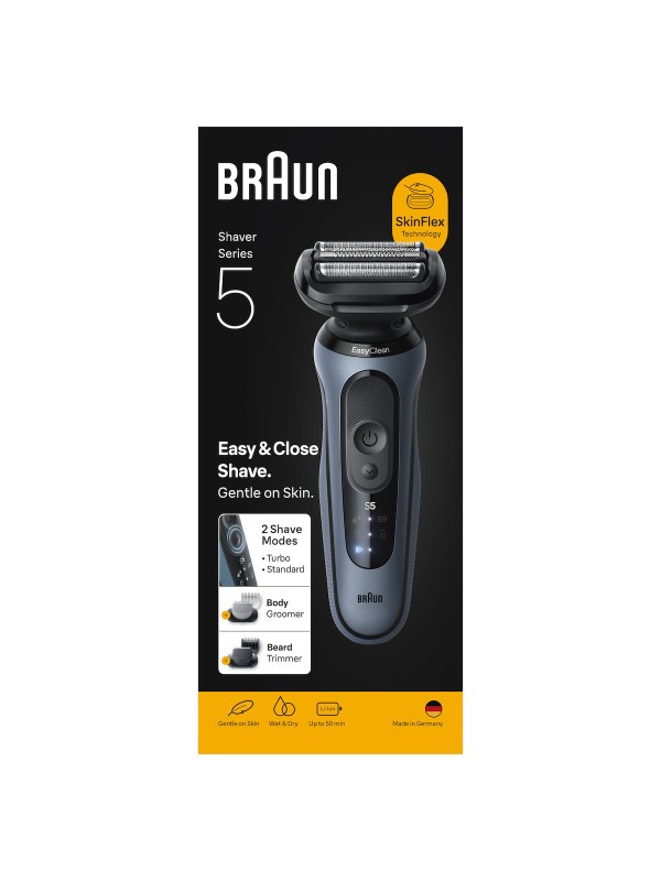Braun Wet&dry 52-A1650S Foil Ξυριστική Μηχανή Σώματος / Προσώπου Επαναφορτιζόμενη 