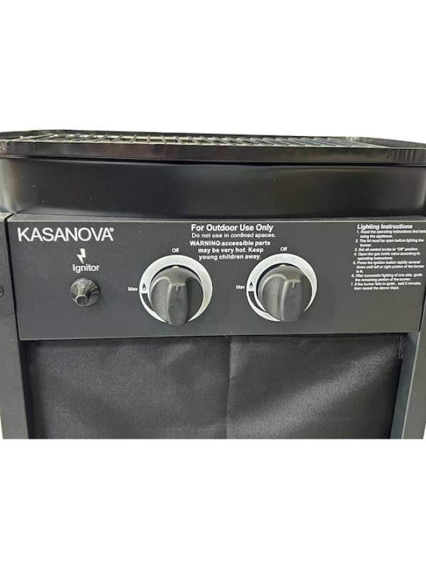 ΨΗΣΤΑΡΙΑ ΥΓΡΑΕΡΙΟΥ KASANOVA BBQ KS18022 2 ΕΣΤΙΩΝ