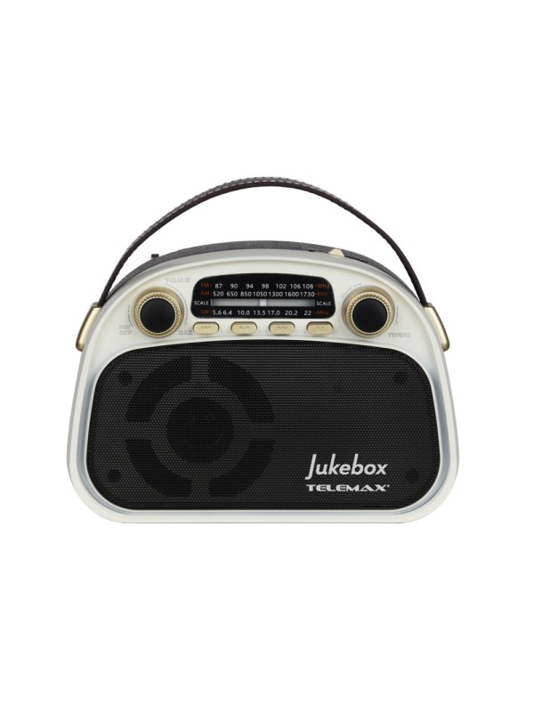 Telemax VX-1982  Retro Φορητό Ραδιόφωνο Επαναφορτιζόμενο με Bluetooth και USB