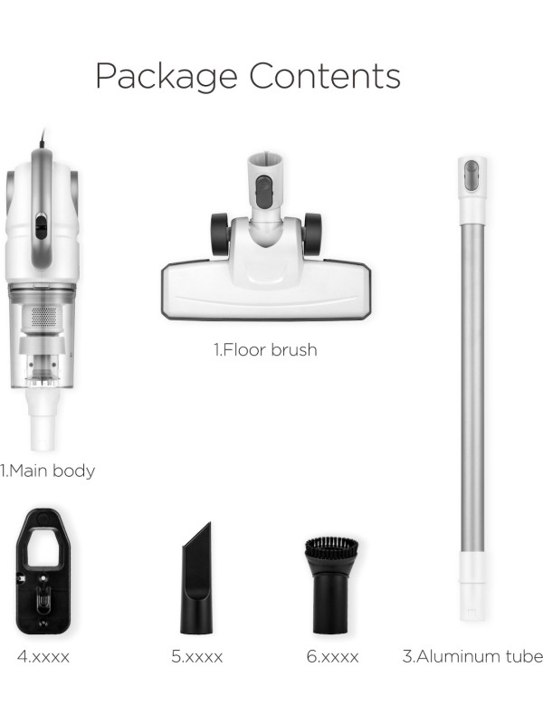 Midea 20S0AW Ηλεκτρική Σκούπα Stick & Χειρός 450W Λευκή