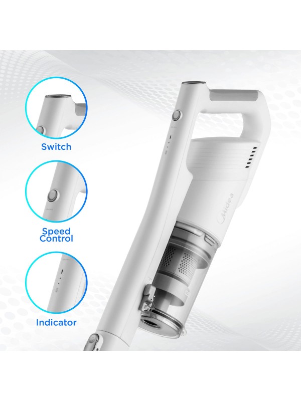 Midea 20Q0BW Σκούπα Stick & Χειρός 21.6V Λευκή Midea 20Q0BW Σκούπα Stick & Χειρός 21.6V Λευκή