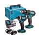 Makita Σετ Κρουστικό Δραπανοκατσάβιδο & Παλμικό Κατσαβίδι 18V με 2 Μπαταρίες 5Ah και Θήκη DLX 2131 TJ Makita Σετ Κρουστικό Δραπανοκατσάβιδο & Παλμικό Κατσαβίδι 18V με 2 Μπαταρίες 5Ah και Θήκη DLX 2131 TJ