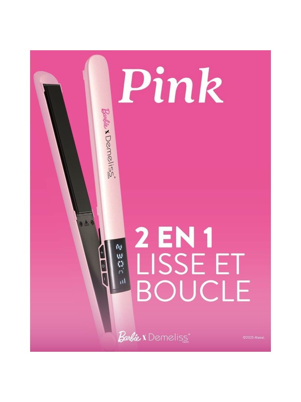  Demeliss Barbie Pink Πρέσα Μαλλιών με Κεραμικές Πλάκες 54W 21372