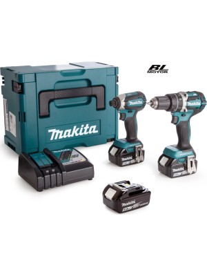 Makita DLX 2180 TJ Σετ Κρουστικό Δραπανοκατσάβιδο & Παλμικό Κατσαβίδι 18V με 3 Μπαταρίες 5Ah και Θήκη Makita DLX 2180 TJ Σετ Κρουστικό Δραπανοκατσάβιδο & Παλμικό Κατσαβίδι 18V με 3 Μπαταρίες 5Ah και Θήκη
