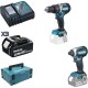 Makita DLX 2180 TJ Σετ Κρουστικό Δραπανοκατσάβιδο & Παλμικό Κατσαβίδι 18V με 3 Μπαταρίες 5Ah και Θήκη