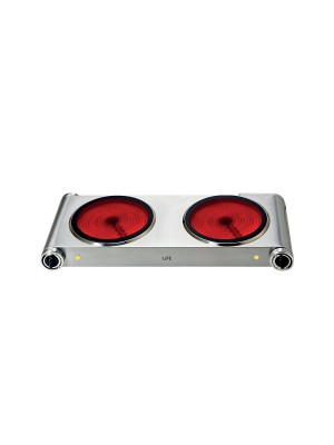  Life Double Επιτραπέζια Εστία Κεραμική Διπλή 221-0379 INOX