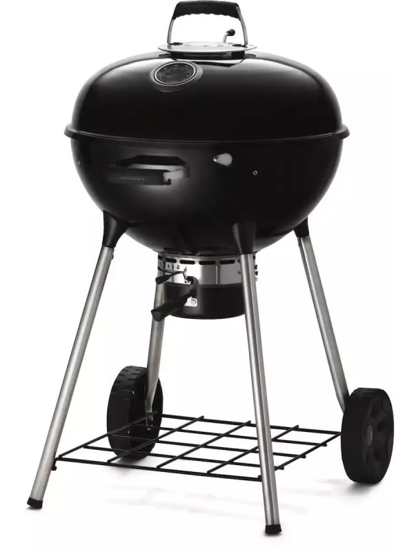  Napoleon Nk22kleg3 Ανοξείδωτη Ψησταριά Κάρβουνου Kettle με Καπάκι και Θερμόμετρο 57x57εκ. 