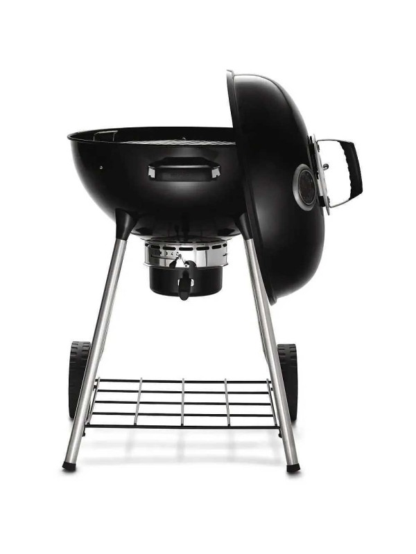  Napoleon Nk22kleg3 Ανοξείδωτη Ψησταριά Κάρβουνου Kettle με Καπάκι και Θερμόμετρο 57x57εκ. 