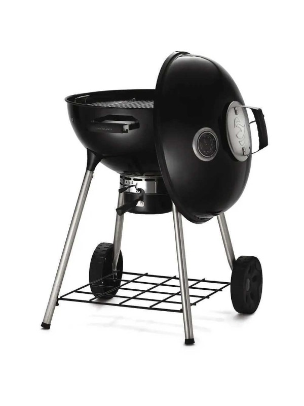  Napoleon Nk22kleg3 Ανοξείδωτη Ψησταριά Κάρβουνου Kettle με Καπάκι και Θερμόμετρο 57x57εκ. 