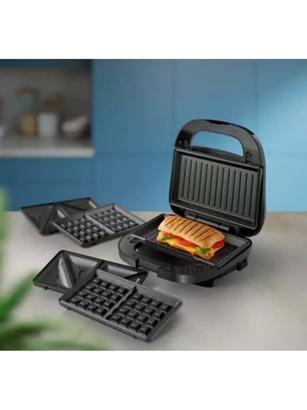  Philips HD 2350/80 Τοστιέρα με Αποσπώμενες Πλάκες για 2 Τοστ 750W Μαύρη 