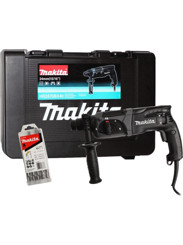 Makita ΗΡ 2470 ΒΧ40 Κρουστικό Σκαπτικό Πιστολέτο Ρεύματος 780W με Υποδοχή SDS Plus Makita ΗΡ 2470 ΒΧ40 Κρουστικό Σκαπτικό Πιστολέτο Ρεύματος 780W με Υποδοχή SDS Plus