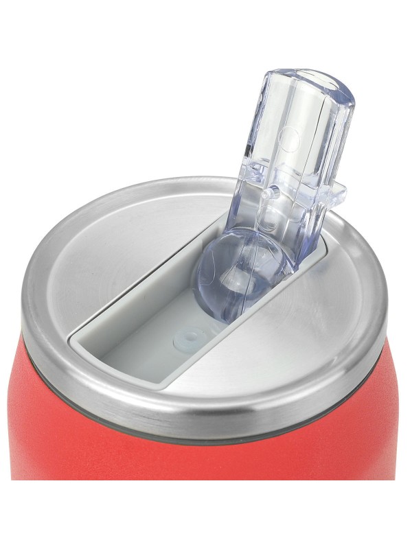 Estia Travel Cup Save the Aegean Ανακυκλώσιμο Ποτήρι Θερμός Ανοξείδωτο / Πλαστικό BPA Free 500ml Olympiakos BC με Καλαμάκι 00-27117