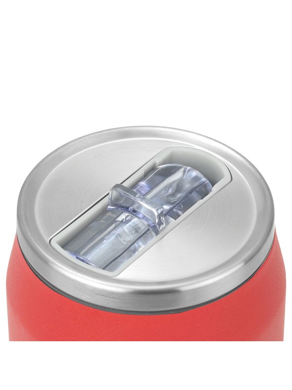 Estia Travel Cup Save the Aegean Ανακυκλώσιμο Ποτήρι Θερμός Ανοξείδωτο / Πλαστικό BPA Free 500ml Olympiakos BC με Καλαμάκι 00-27117