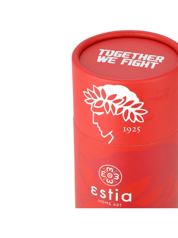 Estia Travel Cup Save the Aegean Ανακυκλώσιμο Ποτήρι Θερμός Ανοξείδωτο / Πλαστικό BPA Free 500ml Olympiakos BC με Καλαμάκι 00-27117