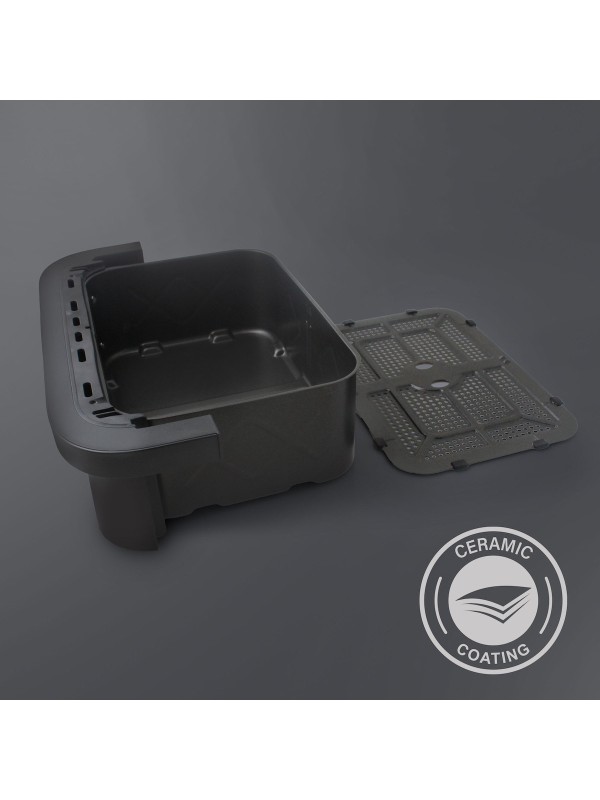 Rohnson Air Fryer με Διπλό Αποσπώμενο Κάδο 11.5lt Γκρι R-2881