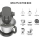  Kenwood Κουζινομηχανή KHC 30.050 GY KW 1000W με Ανοξείδωτο Κάδο 1.7lt 