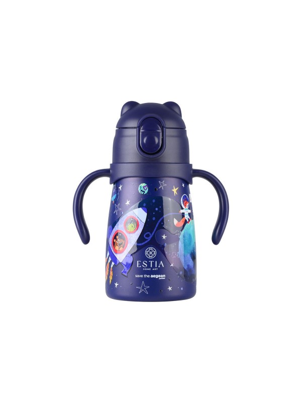 Estia Bubble Bottle Save The Aegean Παιδικό Παγούρι Θερμός Ανοξείδωτο με Pop-Up Καπάκι Non Spill Solar Jump 300ml