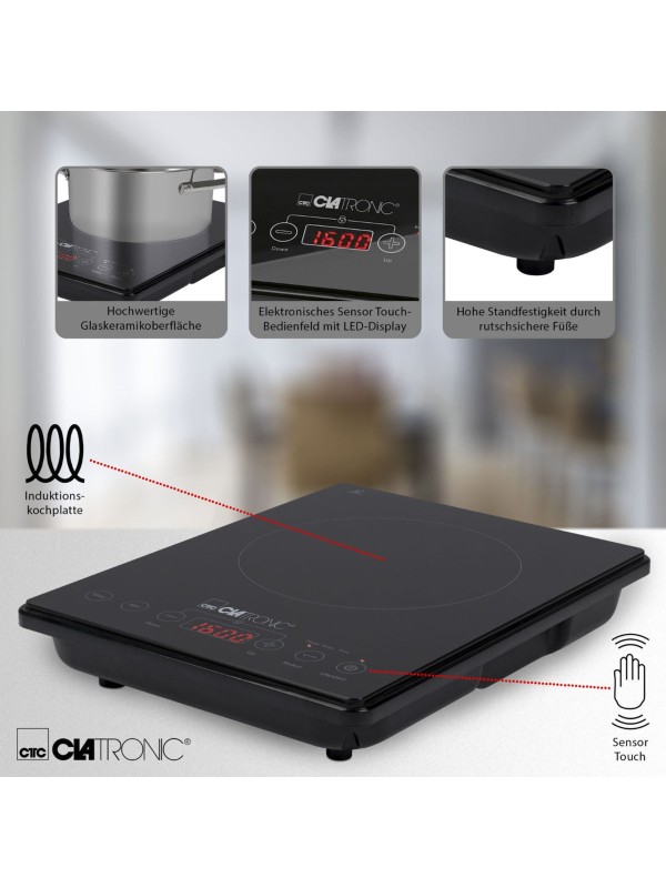 Clatronic EKI 3569 Επιτραπέζια Εστία Επαγωγική Μονή Μαύρη Clatronic EKI 3569 Επιτραπέζια Εστία Επαγωγική Μονή Μαύρη