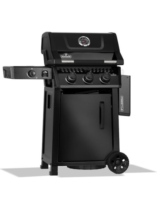  Napoleon Freestyle 365 DSBPK-1-GR DSB BLACK  Ψησταριά Υγραερίου Μαντεμένιας Σχάρας 51x45εκ. με 3 Εστίες 15kW 