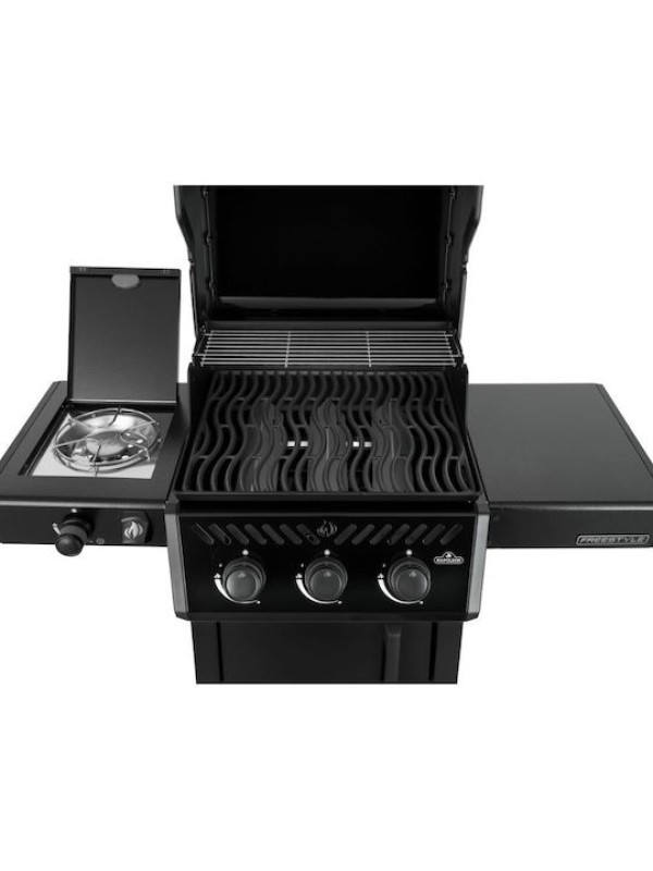  Napoleon Freestyle 365 DSBPK-1-GR DSB BLACK  Ψησταριά Υγραερίου Μαντεμένιας Σχάρας 51x45εκ. με 3 Εστίες 15kW 