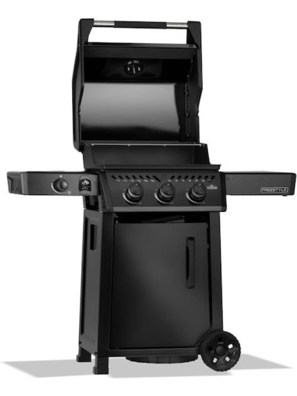  Napoleon Freestyle 365 DSBPK-1-GR DSB BLACK  Ψησταριά Υγραερίου Μαντεμένιας Σχάρας 51x45εκ. με 3 Εστίες 15kW 