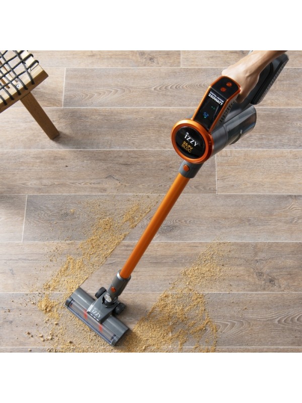 Izzy IZ-4007 Επαναφορτιζόμενη Σκούπα 2 σε 1 Stick & Χειρός 25.9V Πορτοκαλί