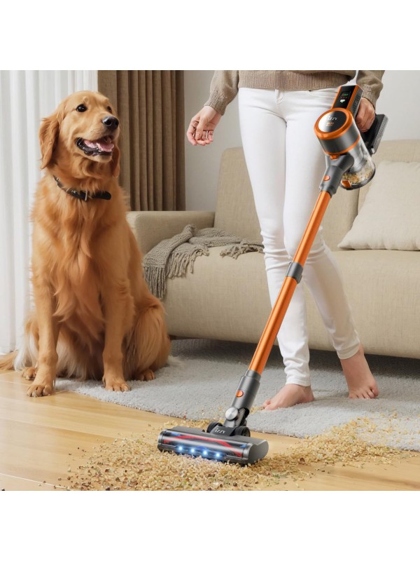 Izzy IZ-4007 Επαναφορτιζόμενη Σκούπα 2 σε 1 Stick & Χειρός 25.9V Πορτοκαλί