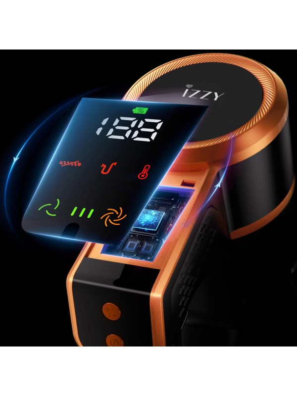 Izzy IZ-4007 Επαναφορτιζόμενη Σκούπα 2 σε 1 Stick & Χειρός 25.9V Πορτοκαλί