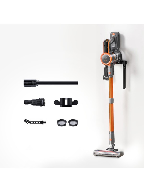 Izzy IZ-4007 Επαναφορτιζόμενη Σκούπα 2 σε 1 Stick & Χειρός 25.9V Πορτοκαλί