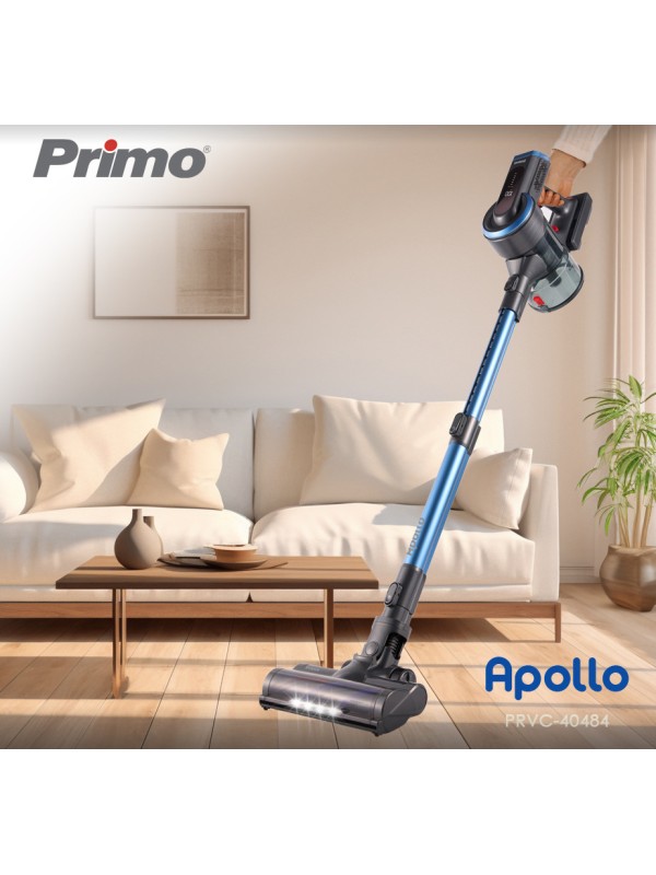 Primo PRVC-40484 Επαναφορτιζόμενη Σκούπα 2 σε 1 Stick & Χειρός 25.9V Μπλε