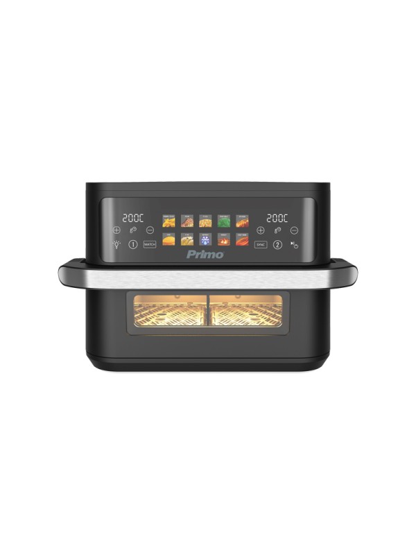 Primo PRAF-40530 Air Fryer με Διπλό Αποσπώμενο Κάδο 11lt Μαύρο