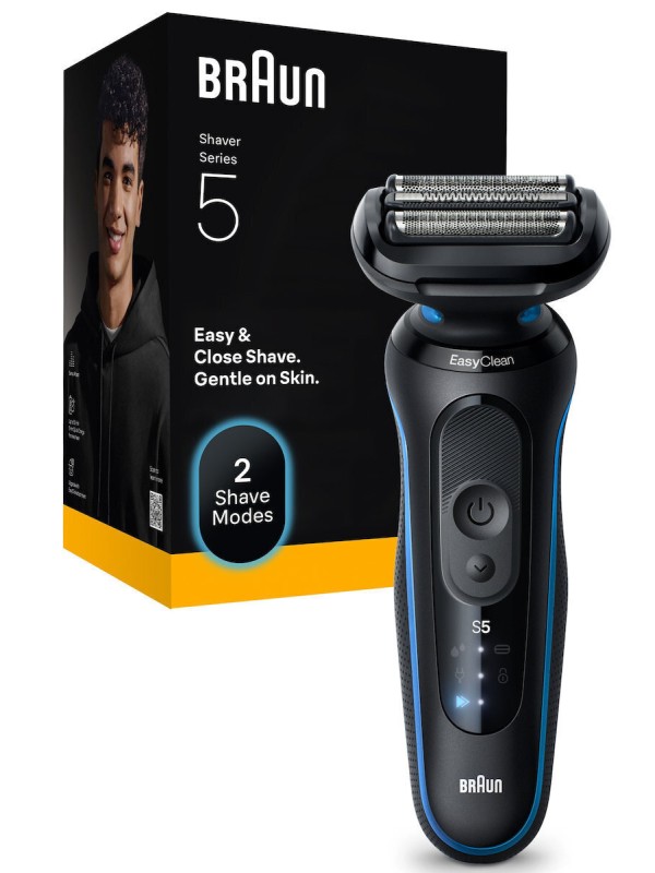 Braun Series 5 52-B 1000 S Ξυριστική Μηχανή Προσώπου Επαναφορτιζόμενη