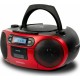  Aiwa Φορητό Ηχοσύστημα BBTC-550 με Bluetooth / CD / MP3 / USB / Κασετόφωνο / Ραδιόφωνο σε Κόκκινο Χρώμα 