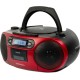  Aiwa Φορητό Ηχοσύστημα BBTC-550 με Bluetooth / CD / MP3 / USB / Κασετόφωνο / Ραδιόφωνο σε Κόκκινο Χρώμα 