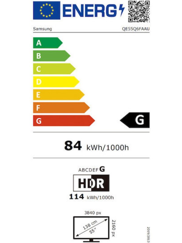 Samsung Smart Τηλεόραση 55" 4K UHD QLED Q6F HDR (2025) QE55Q6FAAUXXH